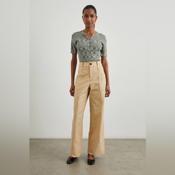 Rails Toni Dye stretchy Short Sleeve Henley Top - Picture 11 of 11